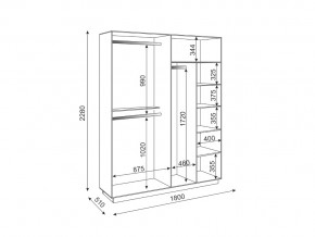 Шкаф четырехдверный с зеркалом М22 Тиффани в Магнитогорске - magnitogorsk.mebel74.com | фото 2