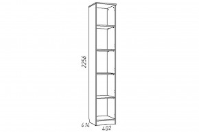 Шкаф для книг Акварель НМ 013.03-01 М Капучино в Магнитогорске - magnitogorsk.mebel74.com | фото 2