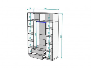 Шкаф Malta light H302 с антресолью HA4 Белый в Магнитогорске - magnitogorsk.mebel74.com | фото 2