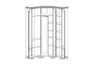 Шкаф угловой S320-SZFN5D Кентаки каштан в Магнитогорске - magnitogorsk.mebel74.com | фото 2