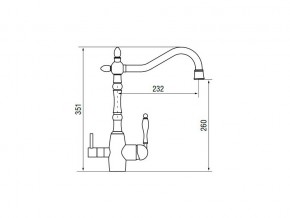 Смеситель Classic LM2193 Bronze в Магнитогорске - magnitogorsk.mebel74.com | фото 2