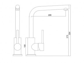 Смеситель Logic LM2103 хром в Магнитогорске - magnitogorsk.mebel74.com | фото 2