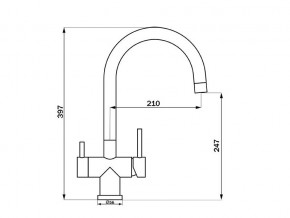 Смеситель Sprint Logic LM2191 Stainless Steel в Магнитогорске - magnitogorsk.mebel74.com | фото 2