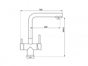 Смеситель Sprint Logic LM2192 Stainless Steel в Магнитогорске - magnitogorsk.mebel74.com | фото 2