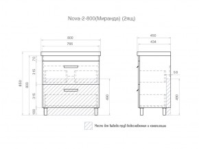 Тумба Nova 2-800 2 ящика Миранда в Магнитогорске - magnitogorsk.mebel74.com | фото 6