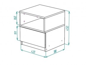 Тумба прикроватная Грация в Магнитогорске - magnitogorsk.mebel74.com | фото 2