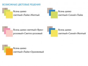 Уголок школьника Юниор 4.1 лайм/оранжевый в Магнитогорске - magnitogorsk.mebel74.com | фото 3