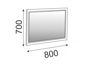 Зеркало в раме Беатрис модуль 15 Дуб млечный в Магнитогорске - magnitogorsk.mebel74.com | фото 2